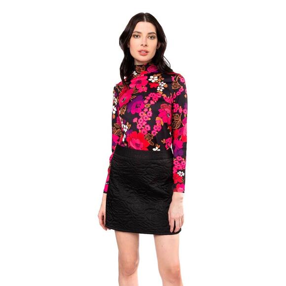Julie Brown New York black quilted mini skirt 8 - Picture 1 of 7